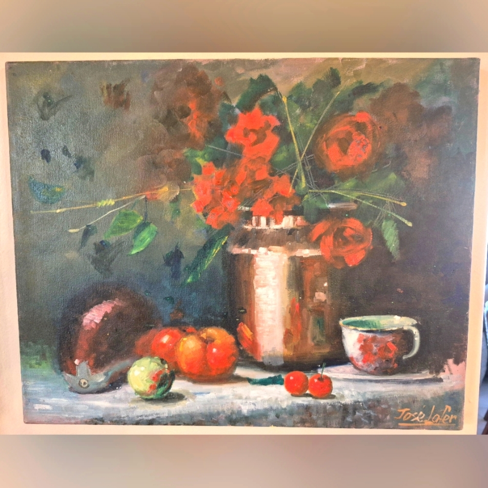 Original acrylic Painting 20 x 16 signed by Cuban artist José LaFer